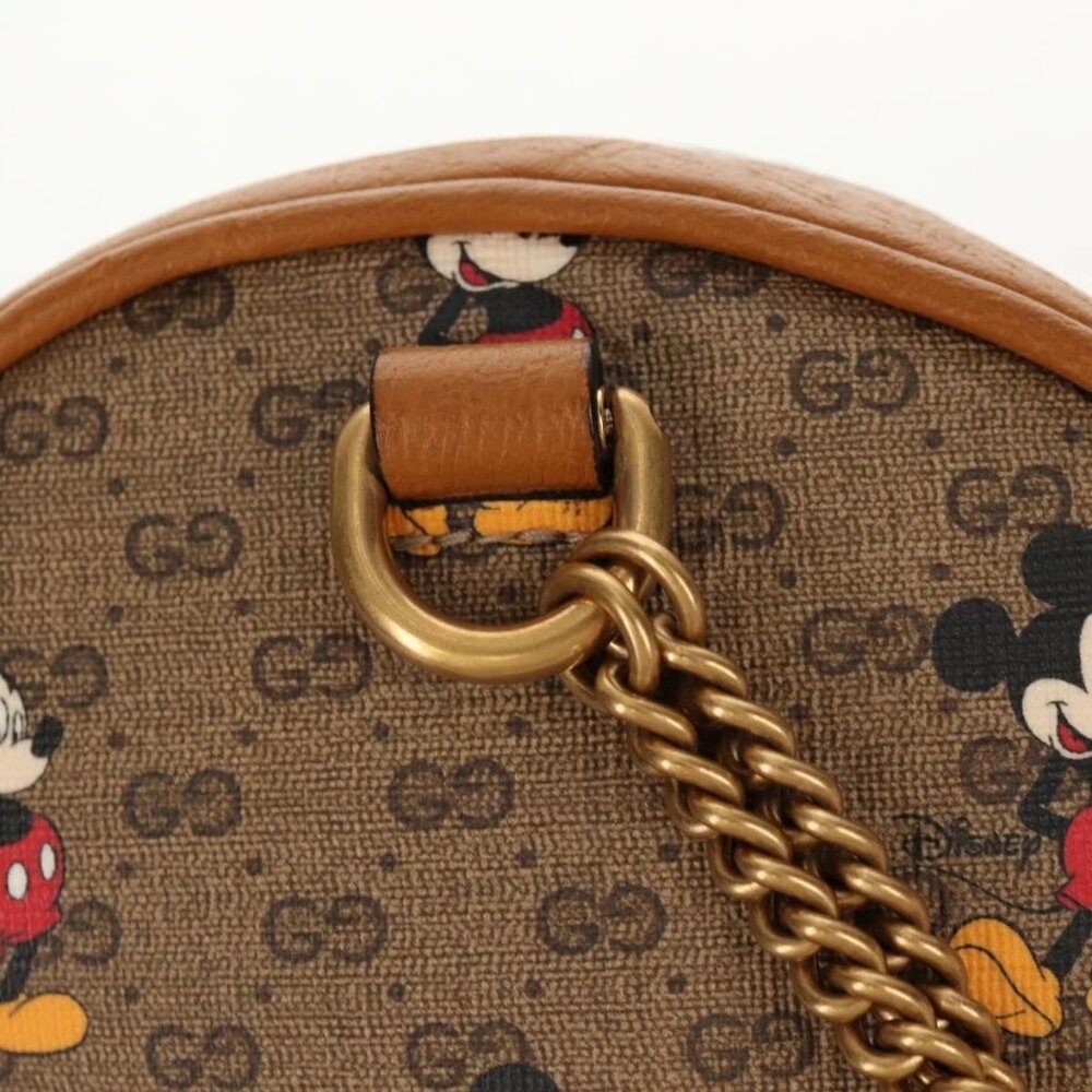GUCCI Micro GG Supreme Disney Mini Backpack PVC Beige Gold 603730 Auth am9564M - Picture 13 of 15
